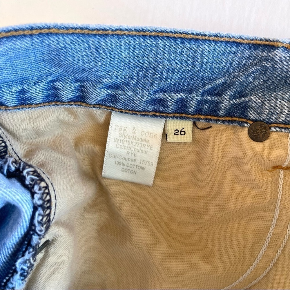 Rag & Bone Jean Shorts Ripped Color Rye - Picture 6 of 9